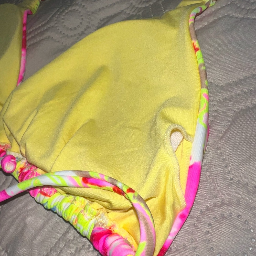 RELLECIGA Pink and Yellow Floral Bikini - Picture 4 of 11